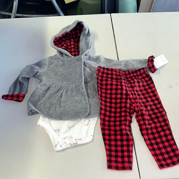 Nwt gorgeous plaid 3 piece outfit - Picture 1 of 2